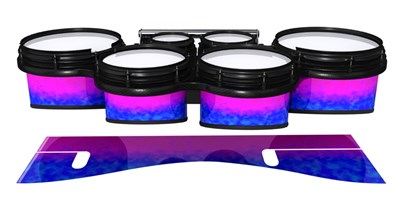 System Blue Professional Series Tenor Drum Slips - Cotton Candy (Blue) (Pink)