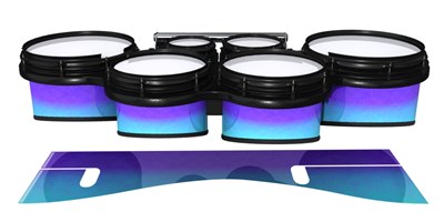 System Blue Professional Series Tenor Drum Slips - Dejavu (Blue)