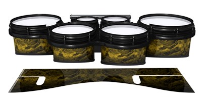 System Blue Professional Series Tenor Drum Slips - Desert GEO Marble Fade (Yellow)