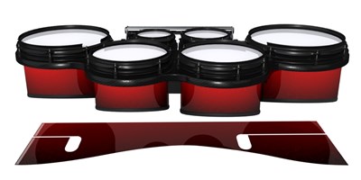 System Blue Professional Series Tenor Drum Slips - Dragon Red (Red)