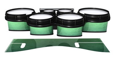 System Blue Professional Series Tenor Drum Slips - Elusive Green Fade (Green)