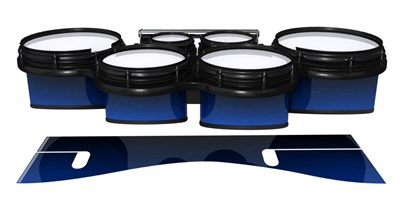 System Blue Professional Series Tenor Drum Slips - Fathom Blue Stain (Blue)
