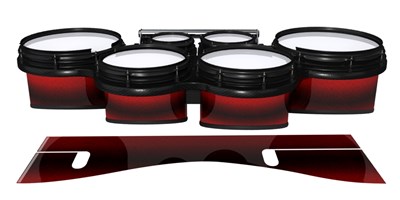 System Blue Professional Series Tenor Drum Slips - Firestorm (Red)