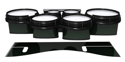 System Blue Professional Series Tenor Drum Slips - Green Carbon Fade (Green)