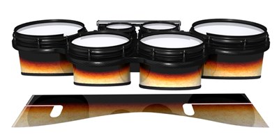 System Blue Professional Series Tenor Drum Slips - Historic Dawn (Orange)