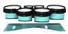 System Blue Professional Series Tenor Drum Slips - Lateral Brush Strokes Aqua and White (Green) (Blue)