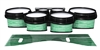 System Blue Professional Series Tenor Drum Slips - Lateral Brush Strokes Green and White (Green)