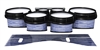 System Blue Professional Series Tenor Drum Slips - Lateral Brush Strokes Navy Blue and White (Blue)