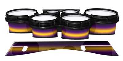 System Blue Professional Series Tenor Drum Slips - Light Barrier Fade (Purple) (Yellow)