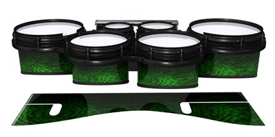 System Blue Professional Series Tenor Drum Slips - Mantis Green Rosewood (Green)