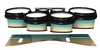 System Blue Professional Series Tenor Drum Slips - Maple Woodgrain Teal Fade (Blue) (Green)