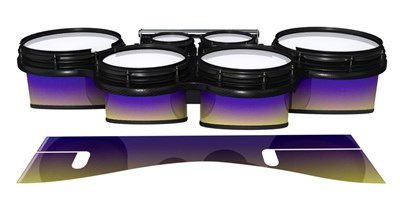 System Blue Professional Series Tenor Drum Slips - Mystic Horizon (Purple) (Yellow)