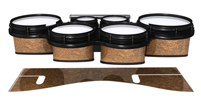 System Blue Professional Series Tenor Drum Slips - Oak Burl (Neutral)