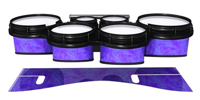 System Blue Professional Series Tenor Drum Slips - Purple Cosmic Glass (Purple)