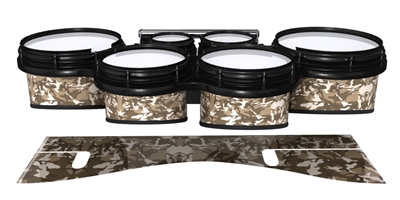 System Blue Professional Series Tenor Drum Slips - Quicksand Traditional Camouflage (Neutral)
