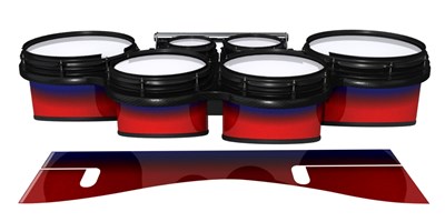System Blue Professional Series Tenor Drum Slips - Red Arrow (Red) (Blue)