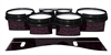 System Blue Professional Series Tenor Drum Slips - Wave Brush Strokes Maroon and Black (Red)