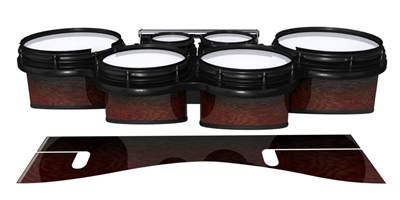 System Blue Professional Series Tenor Drum Slips - Weathered Rosewood (Red)