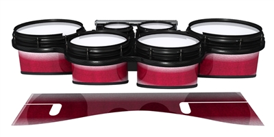 System Blue Professional Series Tenor Drum Slips - Wicked White Ruby (Red) (Pink)