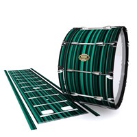 Tama Marching Bass Drum Slip - Aqua Horizon Stripes (Aqua)