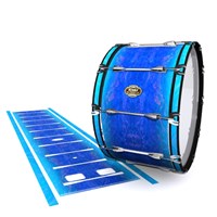 Tama Marching Bass Drum Slip - Aquatic Blue Fade (Blue)