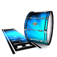 Tama Marching Bass Drum Slip - Blue Light Rays (Themed)