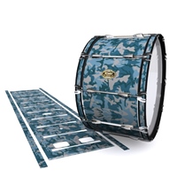 Tama Marching Bass Drum Slip - Blue Slate Traditional Camouflage (Blue)