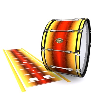 Tama Marching Bass Drum Slip - Jupiter Storm (Red) (Yellow)