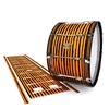 Tama Marching Bass Drum Slip - Lateral Brush Strokes Orange and Black (Orange)