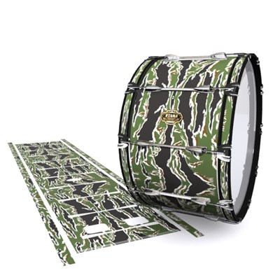 Tama Marching Bass Drum Slip - Liberator Tiger Camouflage (Green)