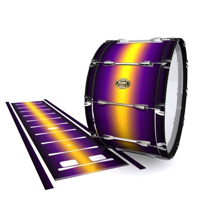Tama Marching Bass Drum Slip - Light Barrier Fade (Purple) (Yellow)
