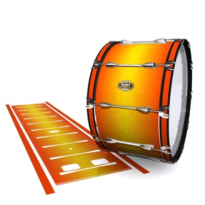 Tama Marching Bass Drum Slip - Madagascar Sunset (Yellow) (Orange)