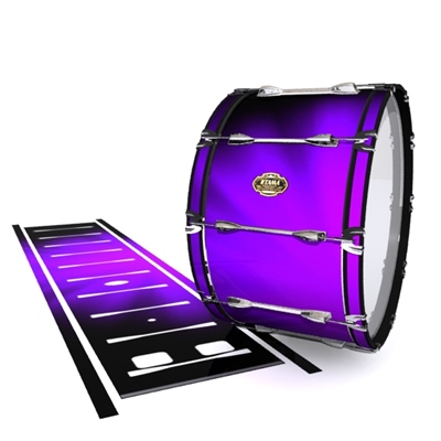 Tama Marching Bass Drum Slip - Purple Light Rays (Themed)