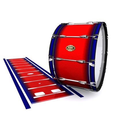 Tama Marching Bass Drum Slip - Red Arrow (Red) (Blue)