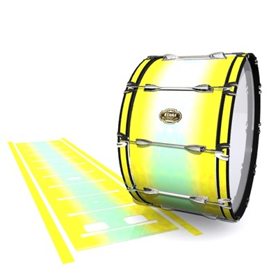 Tama Marching Bass Drum Slip - Springtime Fade (Yellow) (Aqua)