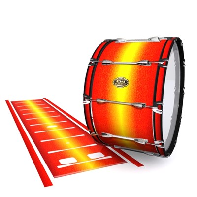 Tama Marching Bass Drum Slip - Sunfire (Orange) (Yellow)
