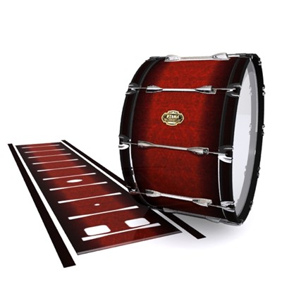 Tama Marching Bass Drum Slip - Volcano Rush (Red)