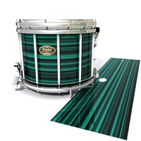 Tama Marching Snare Drum Slip - Aqua Horizon Stripes (Aqua)