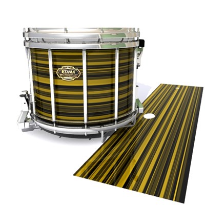 Tama Marching Snare Drum Slip - Gold Horizon Stripes (Yellow)