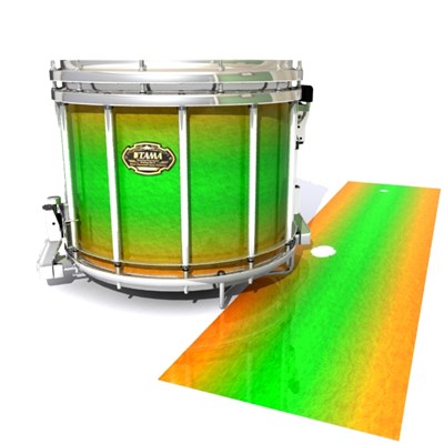 Tama Marching Snare Drum Slip - Green Prairie Fade (Green) (Orange)