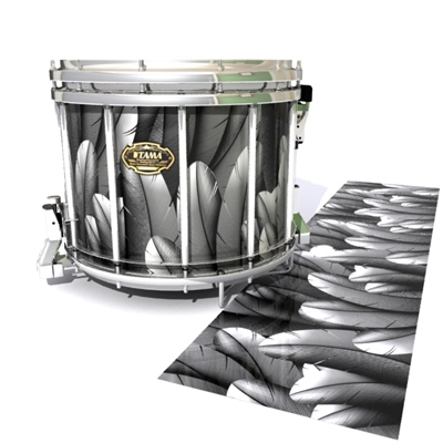 Tama Marching Snare Drum Slip - Grey Feathers (Themed)
