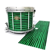 Tama Marching Snare Drum Slip - Lateral Brush Strokes Green and Black (Green)