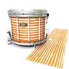 Tama Marching Snare Drum Slip - Lateral Brush Strokes Orange and White (Orange)