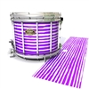 Tama Marching Snare Drum Slip - Lateral Brush Strokes Purple and White (Purple)