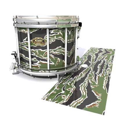 Tama Marching Snare Drum Slip - Liberator Tiger Camouflage (Green)