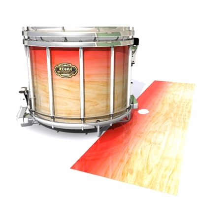 Tama Marching Snare Drum Slip - Maple Woodgrain Red Fade (Red)