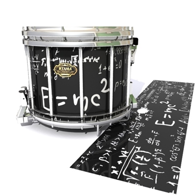 Tama Marching Snare Drum Slip - Mathmatical Equations on Black (Themed)