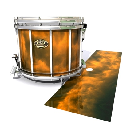 Tama Marching Snare Drum Slip - Orange Smokey Clouds (Themed)