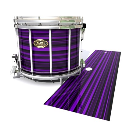 Tama Marching Snare Drum Slip - Purple Horizon Stripes (Purple)