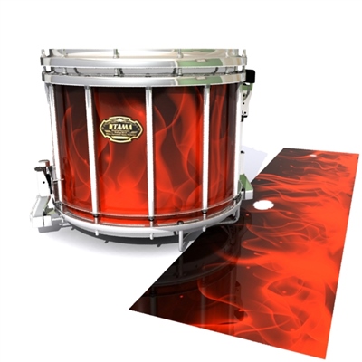 Tama Marching Snare Drum Slip - Red Flames (Themed)